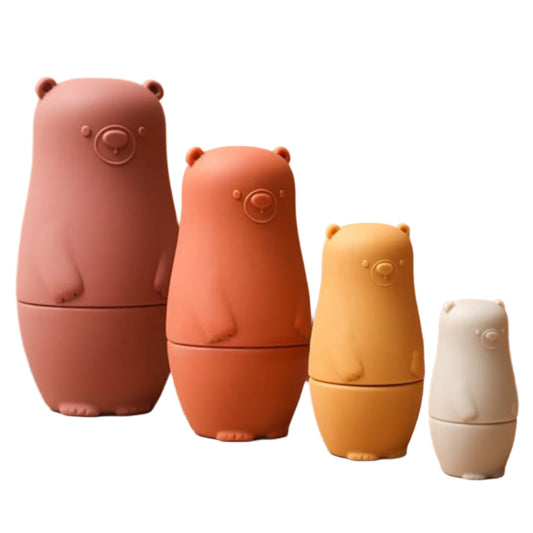 TeddyStack™ – Leren stapelen met plezier – Silicone speelgoed baby