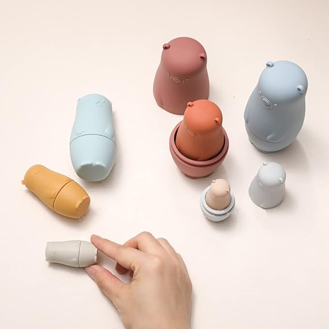 TeddyStack™ – Leren stapelen met plezier – Silicone speelgoed baby