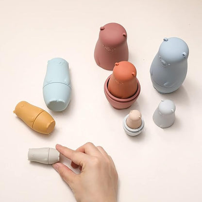 TeddyStack™ – Leren stapelen met plezier – Silicone speelgoed baby
