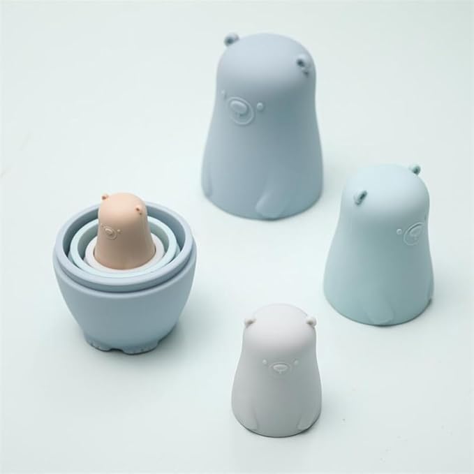 TeddyStack™ – Leren stapelen met plezier – Silicone speelgoed baby