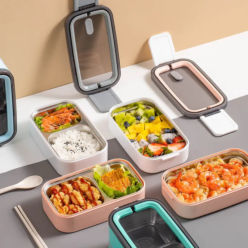 LunchNest™ – Bento Lunchbox met RVS Inzet – Lekvrije Maaltijdbox