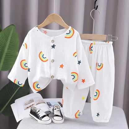 SkyJoy™ – Chil set Regenboogprint – Kinder set