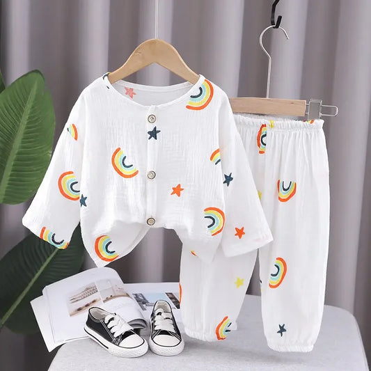 SkyJoy™ – Chil set Regenboogprint – Kinder set