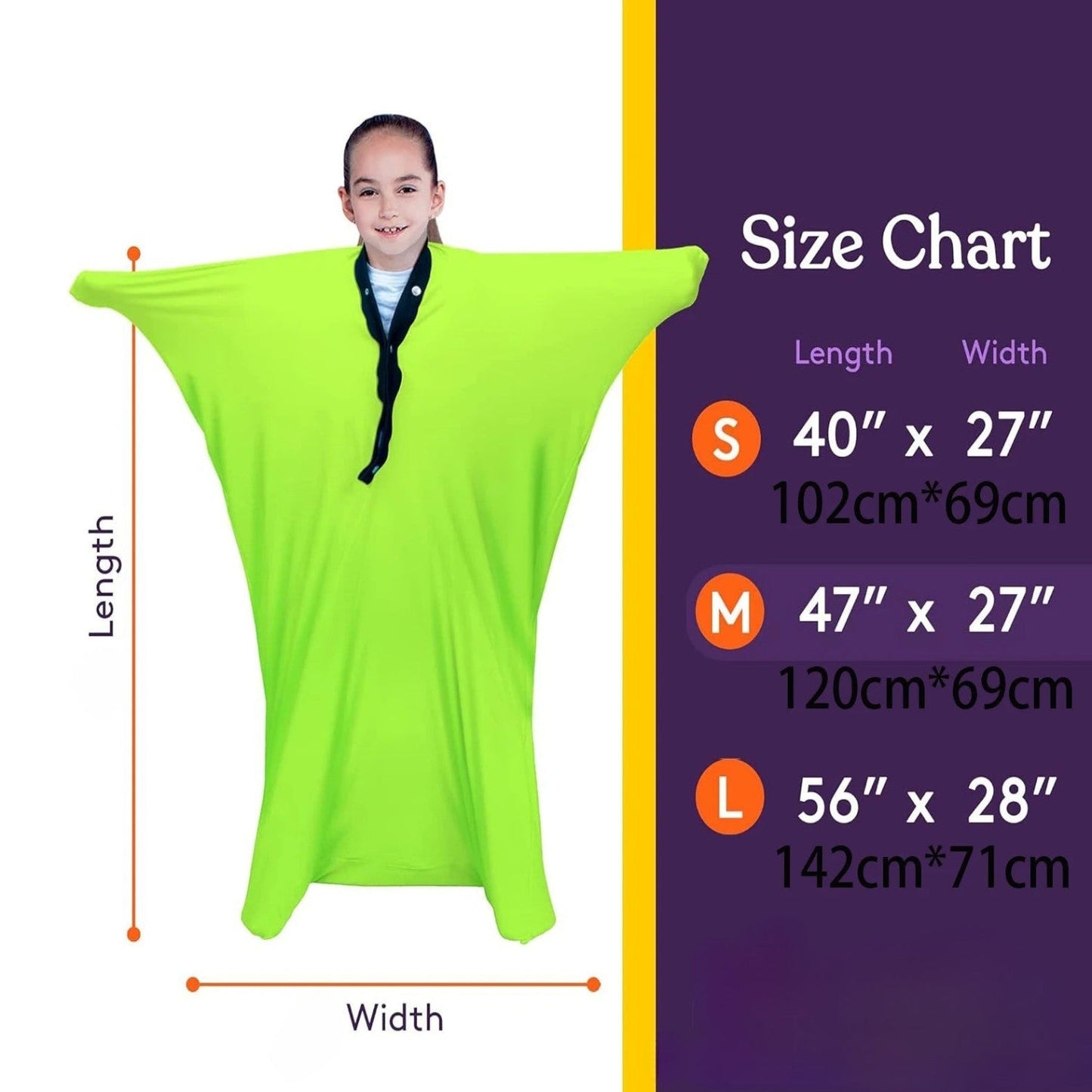 StretchNest™ – Kalmerende Sensorische Lichaamssok – Ontspanning Zelfregulatie