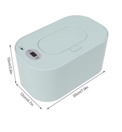 WarmDoek™ – Draagbare Babydoekjesverwarmer met LED-Display – USB Verwarming voor Zachte Verzorging