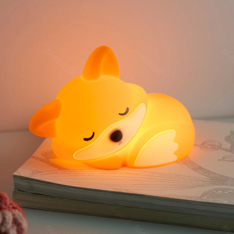 VosjeRust™ – Knuffel Vos Nachtlamp – Zachte LED Sfeerverlichting