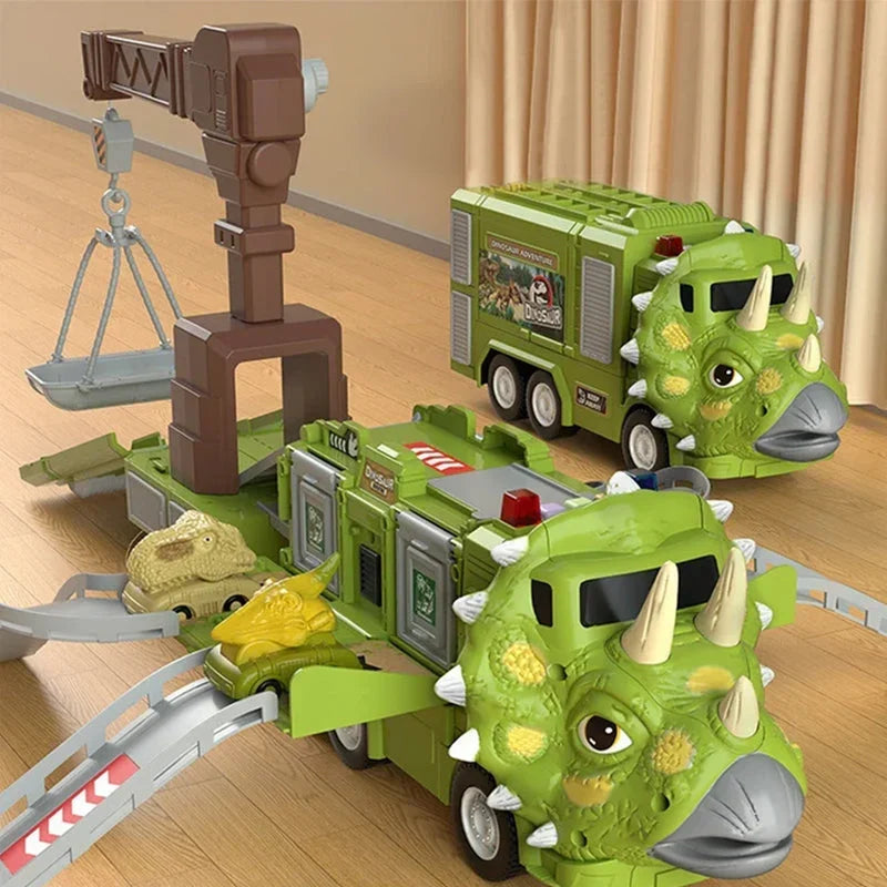 RexRover™ – Opvouwbare Dinosaurus Truck met Licht Geluid – Educatief Speelplezier voor Kinderen