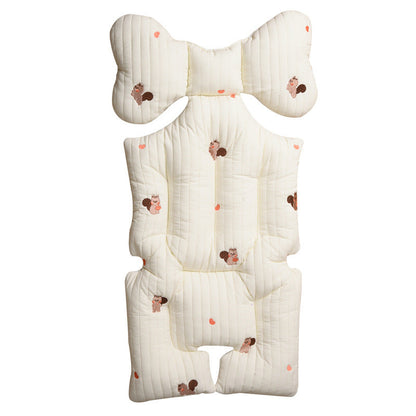 SoftNest™ – Katoenen Kinderwagenkussen van Mousseline – Comfortabel & Ademend