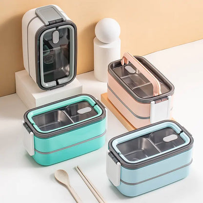 LunchNest™ – Bento Lunchbox met RVS Inzet – Lekvrije Maaltijdbox