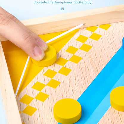 BoardSmart™ – 2-in-1 strategiespel – Houten leerspel