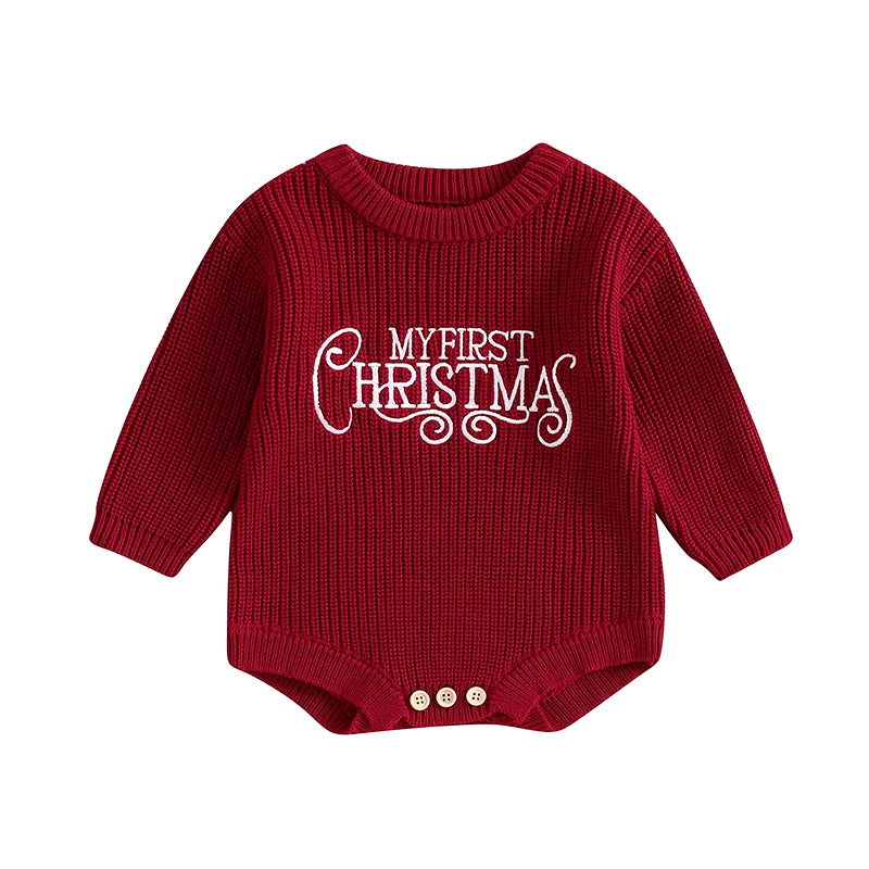 My First Christmas - Sweater Romper