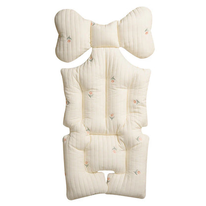 SoftNest™ – Katoenen Kinderwagenkussen van Mousseline – Comfortabel & Ademend