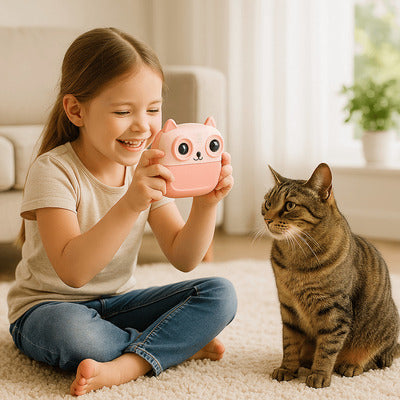 PixiCat™ – Instant Kindercamera met Printer – Creatief Fototoestel voor Kinderen