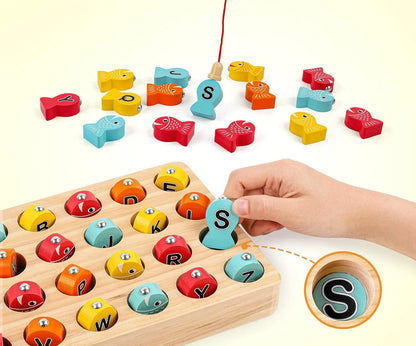 LetterFish™ – Magnetisch lettter hengelspel - Educatief speelgoed