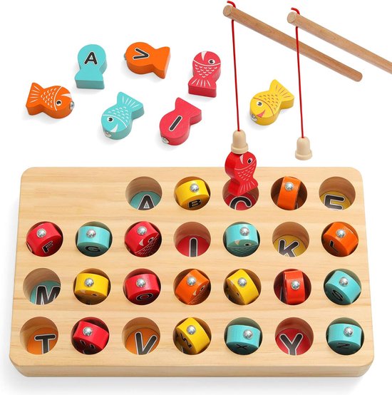 LetterFish™ – Magnetisch lettter hengelspel - Educatief speelgoed