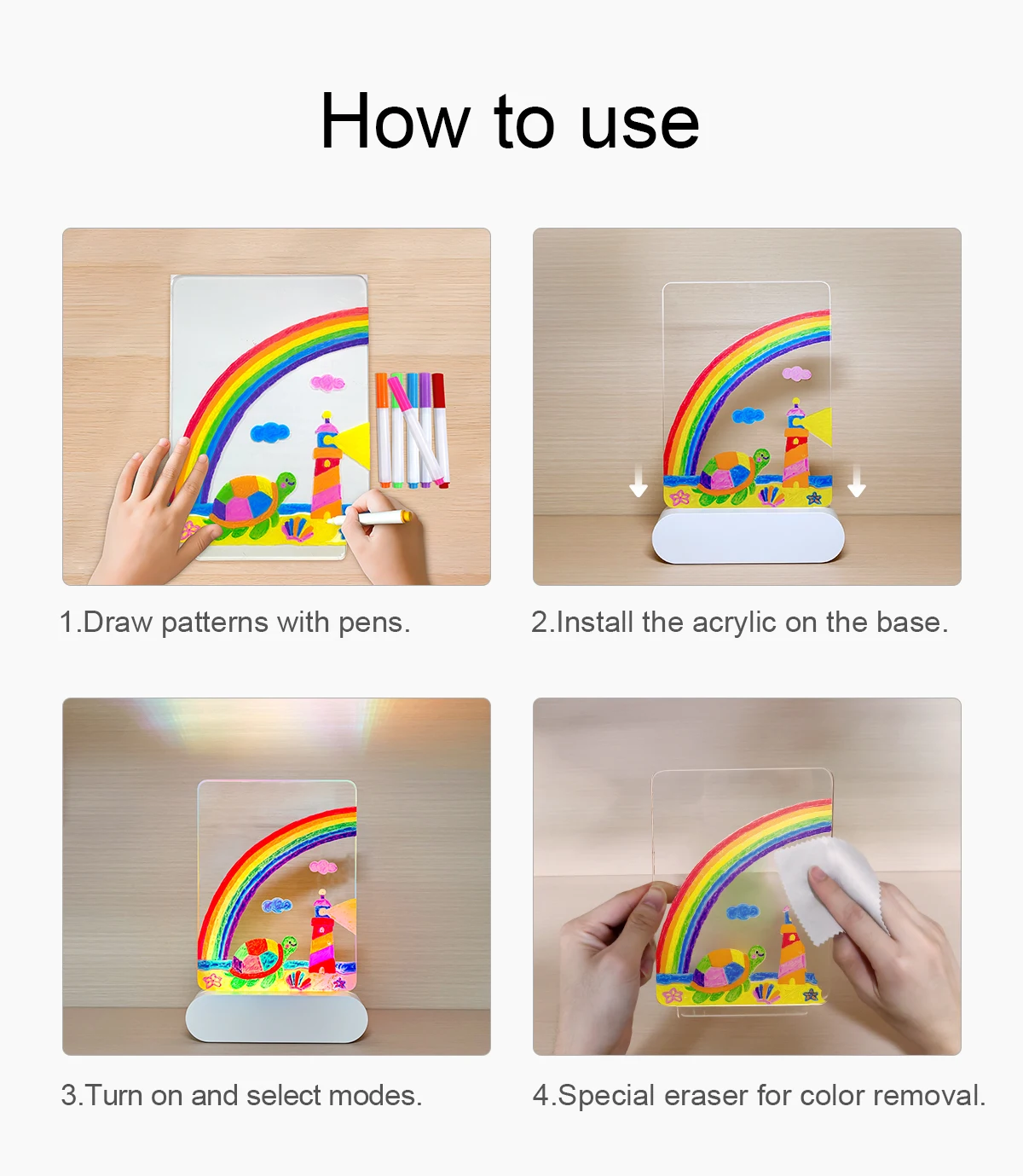 GlowDraw™ – Licht & Teken Speellamp - Teken nachtlamp