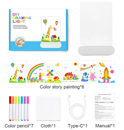 GlowDraw™ – Licht & Teken Speellamp - Teken nachtlamp