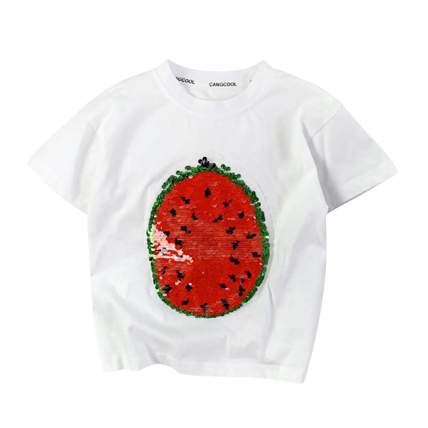 FlipFruit™ – T-shirt met Veranderende Pailletten – Kinderen Zomer T-shirt