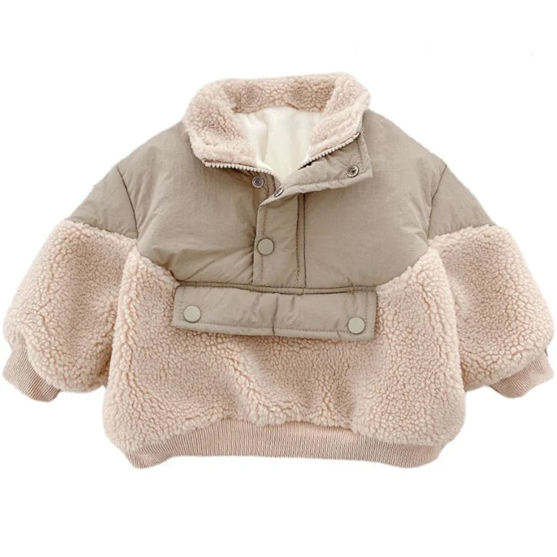 CozyLamb™ – Superwarme Fleece Lamswollen Jas – Meisjes Winterjas