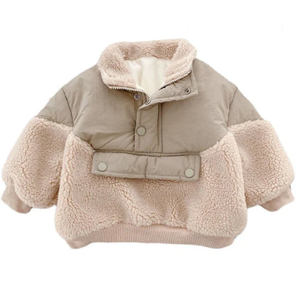 CozyLamb™ – Superwarme Fleece Lamswollen Jas – Meisjes Winterjas