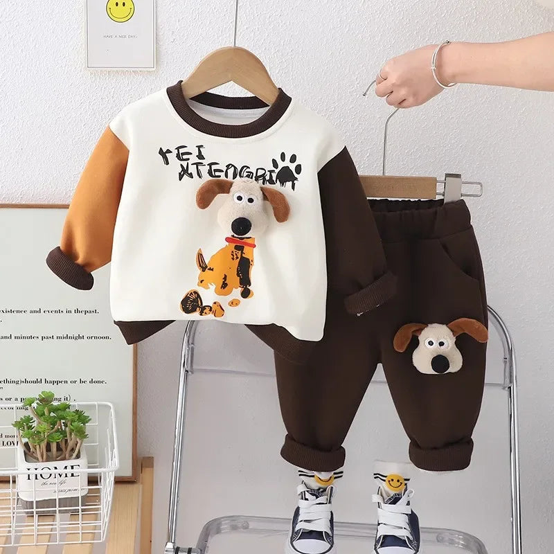 PupPlayset™ – Zacht Trainingspak met Hondjes – Jongens Tweedelig Set