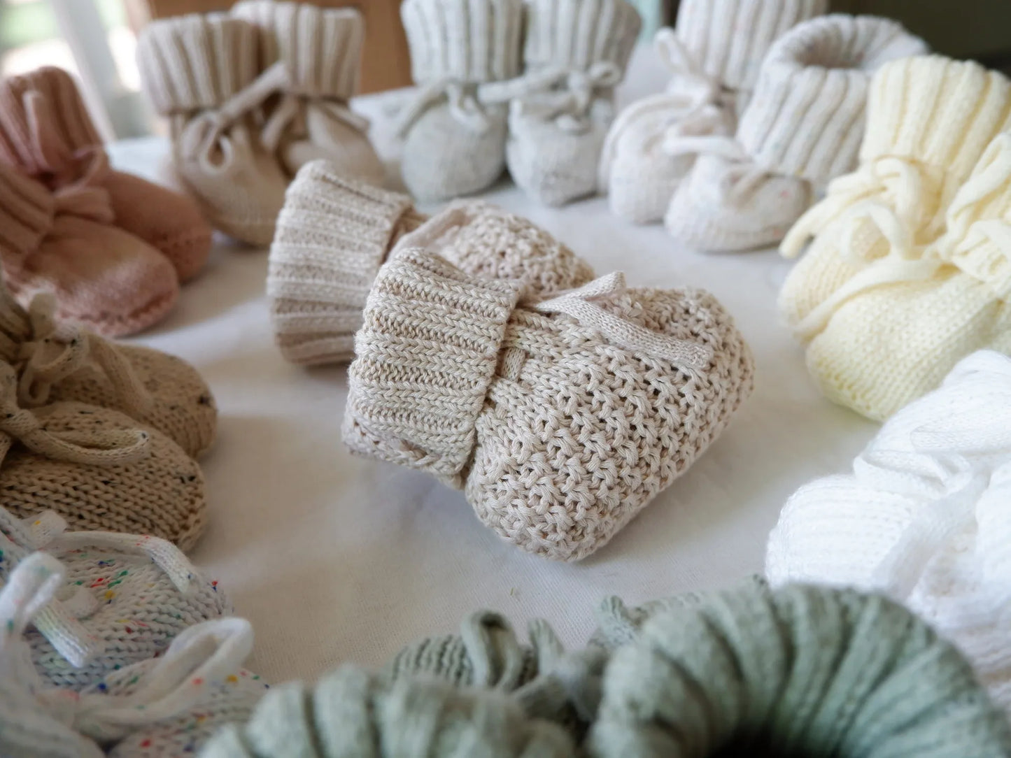 SnuggleBuds™ – Warme Gebreide Babyslofjes – Baby Winter Pantoffels