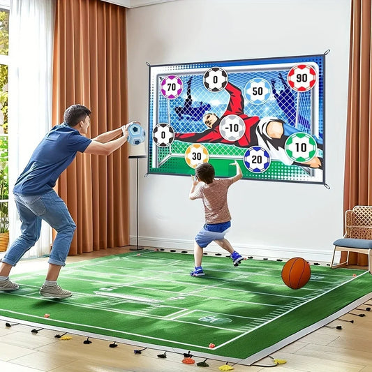 KickCling™ – Plakbare Voetbalmat voor Binnen & Buiten – Actief Speelplezier voor Kinderen