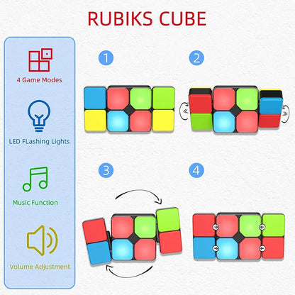 FlipPuzzle Pro™ - Puzzespel & muziek in je Handpalm - Puzzelkubus spel