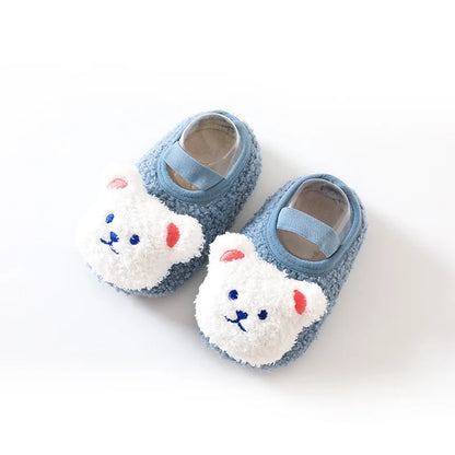 SnugglePaws™ – Warme Beren Slofjes – Antislip Winterpantoffels Baby