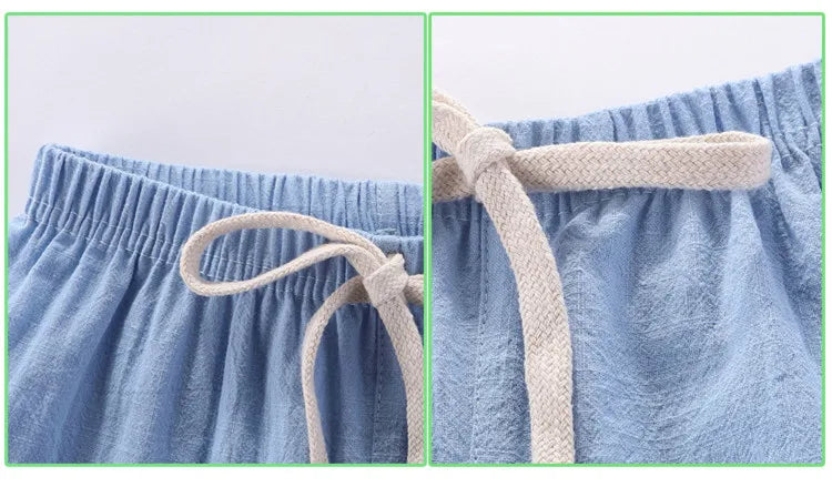 BreezeWalk™ – Sneldrogende Katoen-Linnen Shorts – Jongens Zomerbroek