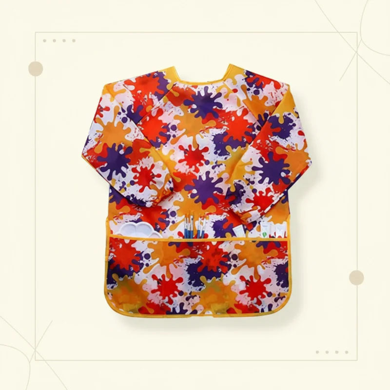 KleurKunst™ – Waterafstotend Schort met Lange Mouwen – Creatieve Kinderschort