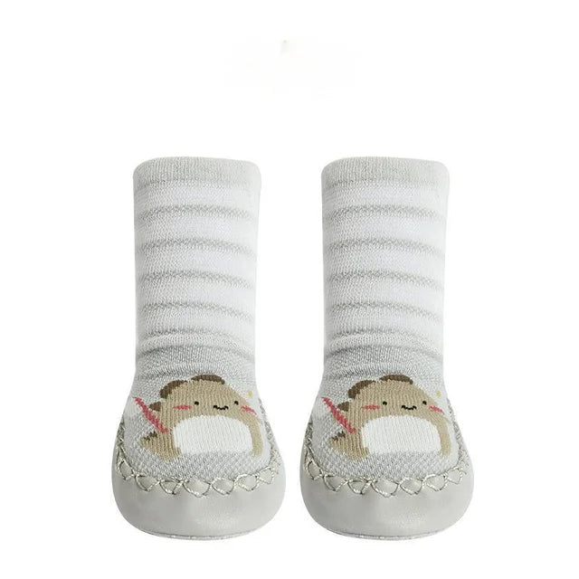 GripSokjes™ – Antislip Sokjes met Dierenprint – Baby Sokken Schoentjes
