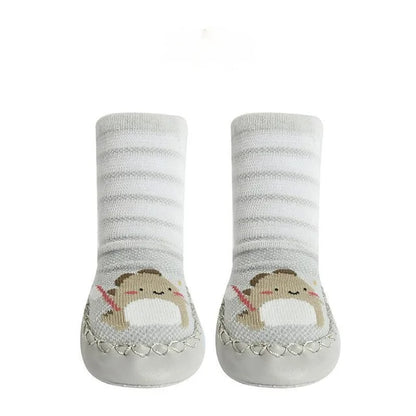 GripSokjes™ – Antislip Sokjes met Dierenprint – Baby Sokken Schoentjes
