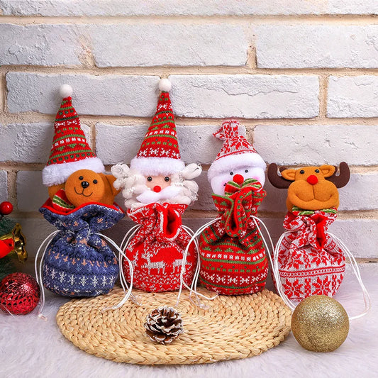 FestiveSacks™ – Luxe Herbruikbare Cadeauzakjes – Kerst Geschenk Tasje
