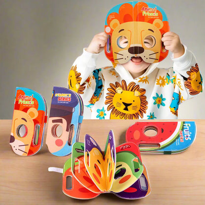 Imagimask™ – Stoffen Maskerboek voor Kinderen – Creatief Educatief Speelgoed