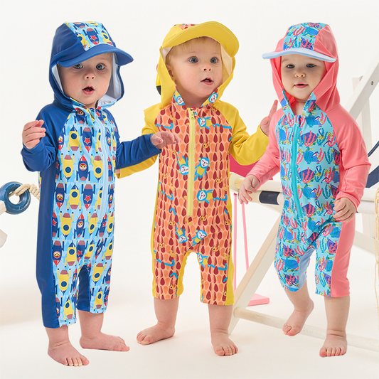 SunnyRex™ – Zwemoutfit met Dino Bescherming – UV Set voor Kleintjes