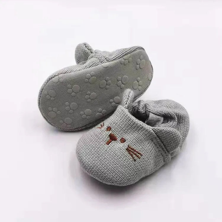 NestleToes™ – Antislip Babyslofjes van Katoen – Warme Baby Schoenen