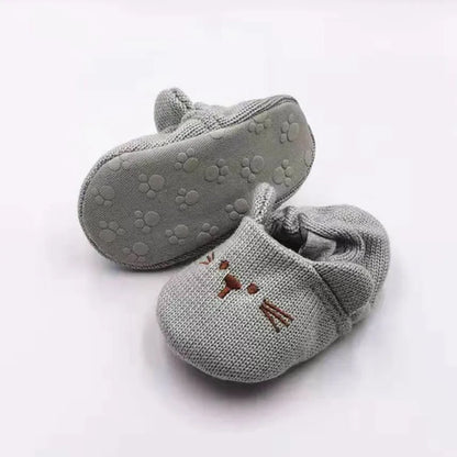 NestleToes™ – Antislip Babyslofjes van Katoen – Warme Baby Schoenen
