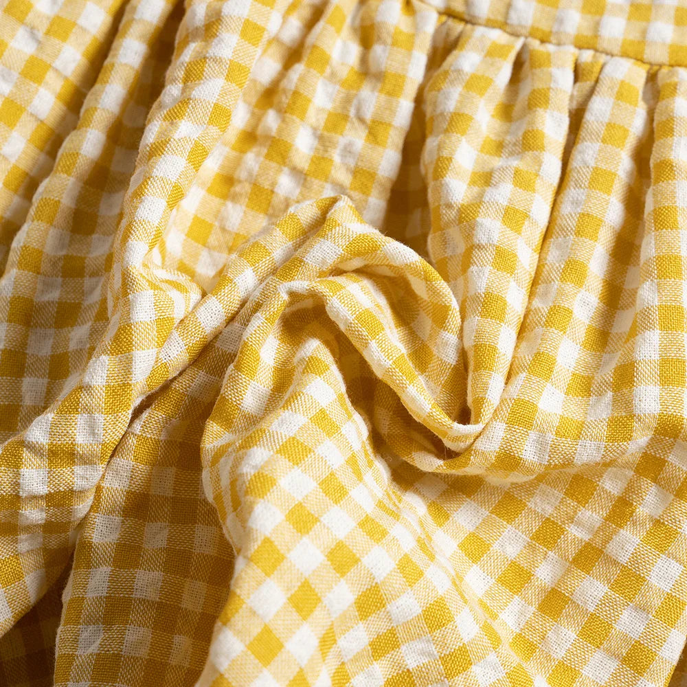BreezeCheck™ – Zomerse Ruitjes Romper – Comfortabele Babyjurk