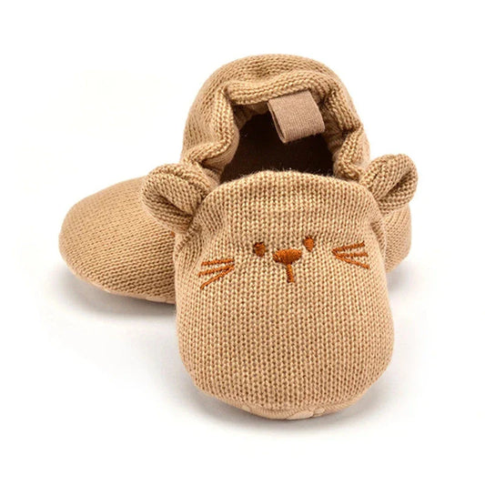 NestleToes™ – Antislip Babyslofjes van Katoen – Warme Baby Schoenen