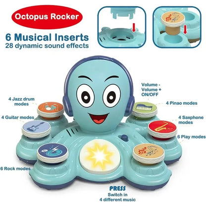 RhythmReef™ – Kleurrijke Muziek Octopus – Muziek Speelgoed Kinderen