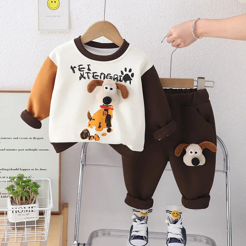 PupPlayset™ – Zacht Trainingspak met Hondjes – Jongens Tweedelig Set