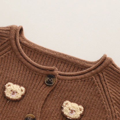 BearHug™ – Tweedelige Winterset met Beertjes – Warme Baby & Peuter Outfit