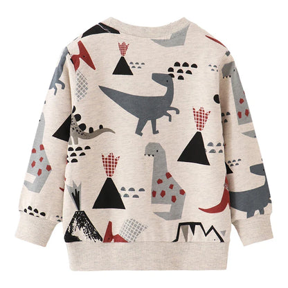 RoaryRoar™ – Zachte Sweater met Dino Print – Unisex Kindertrui
