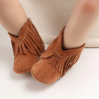 FringeTrail™ – Stoere Cowboylaarzen met Franjes – Meisjes Mode Laarzen