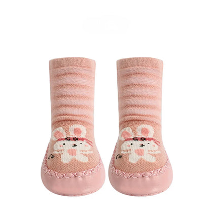 GripSokjes™ – Antislip Sokjes met Dierenprint – Baby Sokken Schoentjes