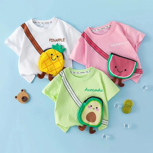 FruitBuddy™ – T-Shirt met Vrolijke Fruitprint – Kinderen Zomer Top