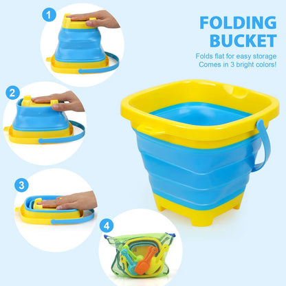 FlexiBucket™ – De Ultieme Opvouwbare Strandemmer - Strand Speelgoed