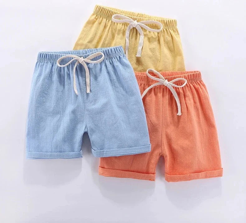 BreezeWalk™ – Sneldrogende Katoen-Linnen Shorts – Jongens Zomerbroek