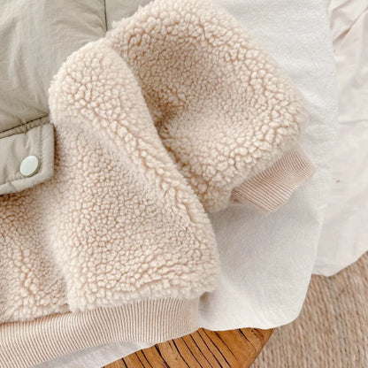 CozyLamb™ – Superwarme Fleece Lamswollen Jas – Meisjes Winterjas